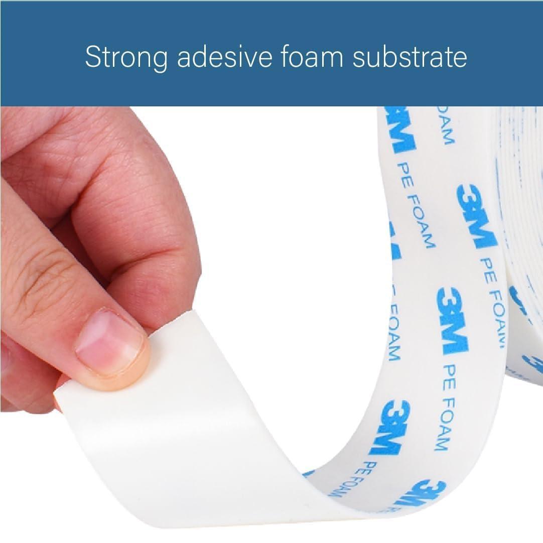 (20mm x 3m) 3M double-sided adhesive tape for indoor and outdoor use, waterproof, mounting tape for the home.
