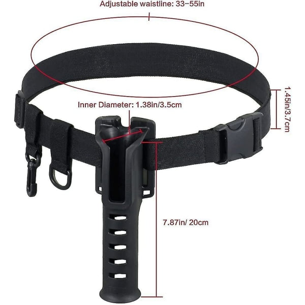 Adjustable Waist Rod Holder Portable Carp Fishing Rod Inserter.