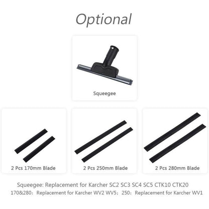 2pcs 280mm Window Washer Replacement Blade Window Cleaning Blade Squeegee Accessories Refill Replacement for Karcher WV2 WV5.