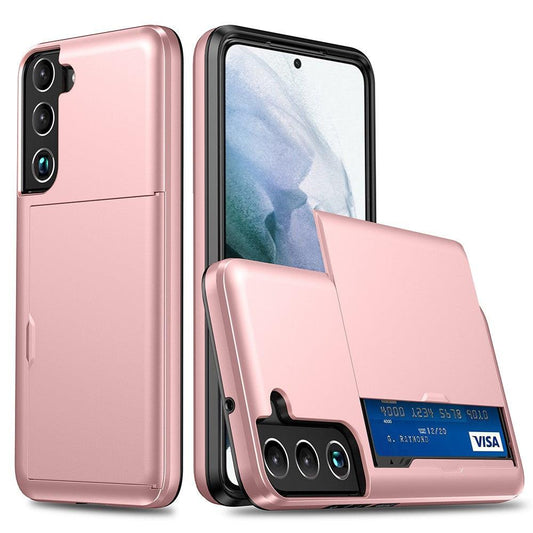 Samsung Galaxy S22 Case Card Slot Rose Gold.