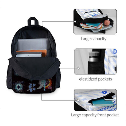 Children's backpack roblox blox fruits primary school bag polyester school bag with large capacity.