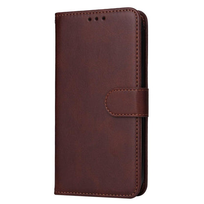 SKALO Samsung A55 5G PU Leather Wallet Case - Multiple Colors Brown Brown Brown.