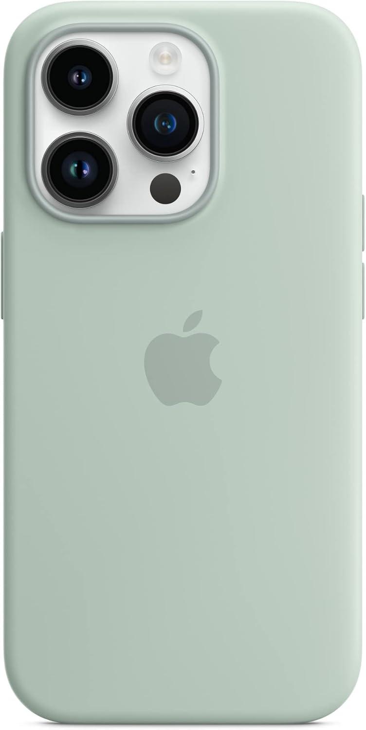 Apple Silicone Case with MagSafe Compatible for iPhone 14 Pro.