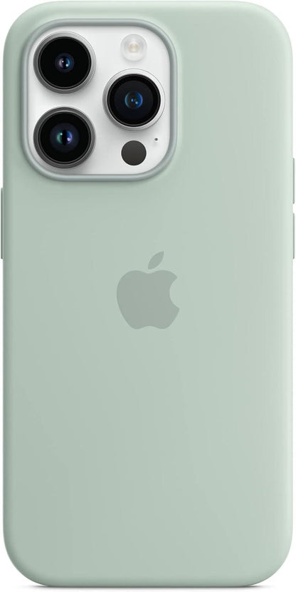 Apple Silicone Case with MagSafe Compatible for iPhone 14 Pro.