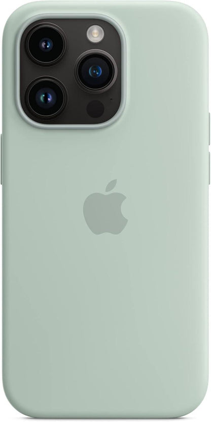 Apple Silicone Case with MagSafe Compatible for iPhone 14 Pro.