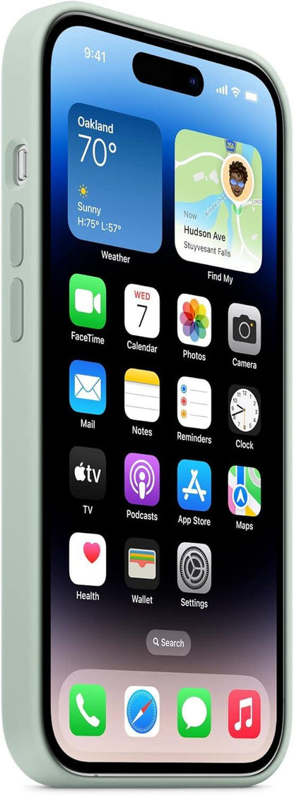 Apple Silicone Case with MagSafe Compatible for iPhone 14 Pro.