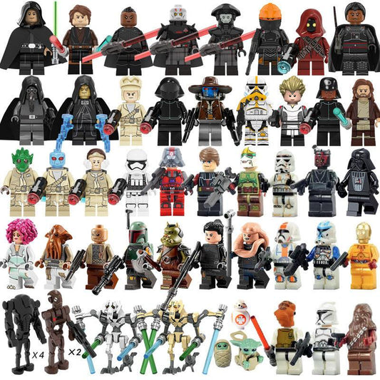 50 pcs Star Wars building blocks minifigures Luke Darth Vader 50 pcs.