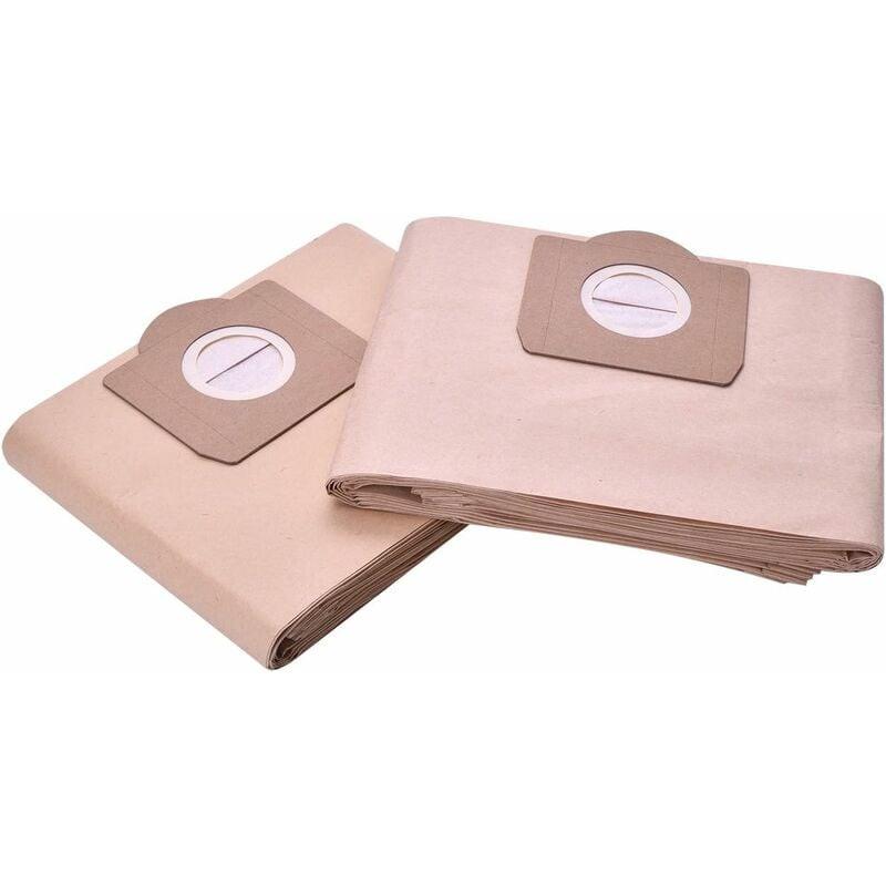 10-pack 6.959-130.0 Paper vacuum cleaner bag A 2201/2204/2504 for Karcher WD3 WD3P Wet and dry vacuum cleaner Replacement.