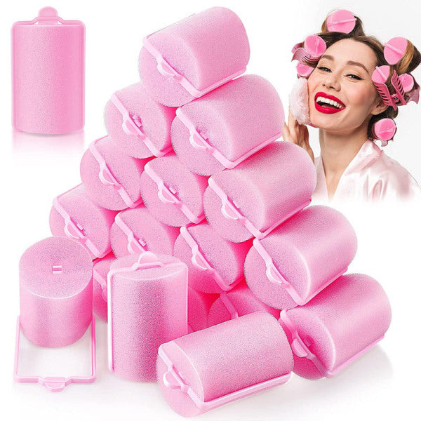 24 Sponge Hair Rollers, Large Hair Rollers for Styling with Soft Foam 2.5 cm 2.5cm