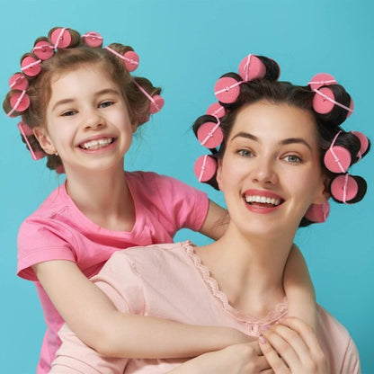 24 Sponge Hair Rollers, Large Hair Rollers for Styling with Soft Foam 2.5 cm 2.5cm