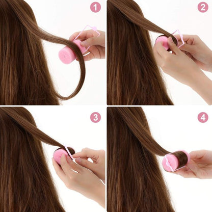 24 Sponge Hair Rollers, Large Hair Rollers for Styling with Soft Foam 2.5 cm 2.5cm