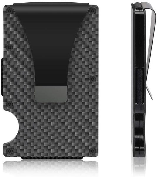Best selling product!!! Carbon fiber RFID Card holder Black - Christmas gift One size