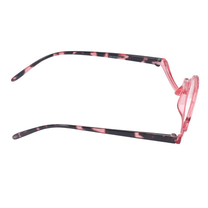 Makeup Glasses Lightweight Foldable Rotating Single Lens Women Magnifying Cosmetic Glasses, Pink, +3.00