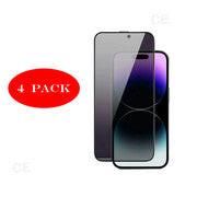 [4-Pack] iPhone 13 Privacy / Privacy Screen Protector Tempered Glass, Anti-spy protection iPhone 13 4 pieces.