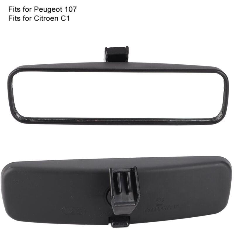 Car Interior Rearview Mirror for Citroen C1, Peugeot 107, Toyota Aygo - Compatible with Clio 3, Saxo 1.4VTS 1.5D 1.0X 1.6VTS 1.1X - ABS 814842.