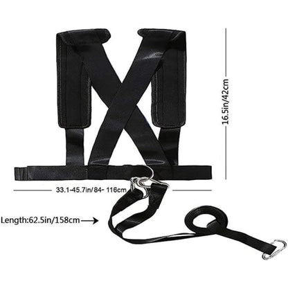 Sled Harness Tire Pull Harness Fitness Resistance Training Workout.