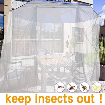 Mosquito net, large mosquito net with frame for king size bed, mosquito net for indoor and outdoor use (200 x 220 x 210 cm)