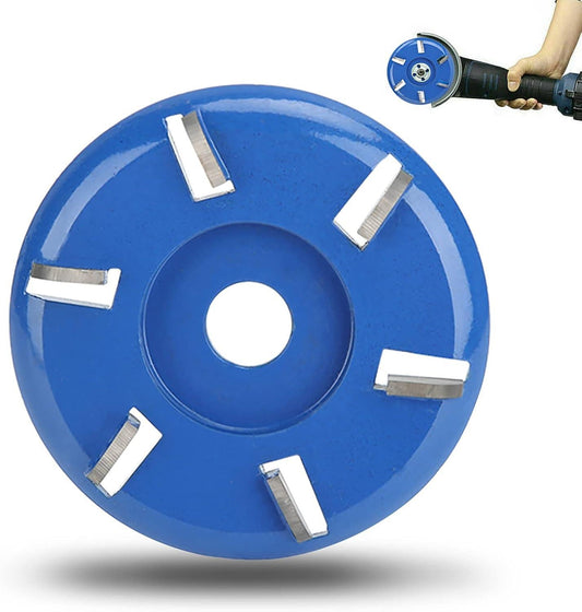 Wood router, wood milling, stump grinder angle grinder wood router 6 teeth chainsaw.