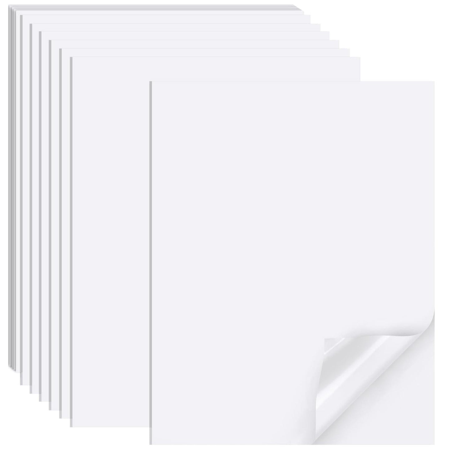 Printable Sticker Paper for Inkjet Printers, 50 Sheets A4 Matte Sticker Paper for Printers, Full Sheet Labels, Sticker Paper.