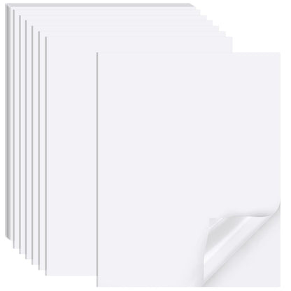 Printable Sticker Paper for Inkjet Printers, 50 Sheets A4 Matte Sticker Paper for Printers, Full Sheet Labels, Sticker Paper.