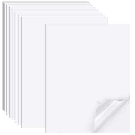 Printable Sticker Paper for Inkjet Printers, 50 Sheets A4 Matte Sticker Paper for Printers, Full Sheet Labels, Sticker Paper.