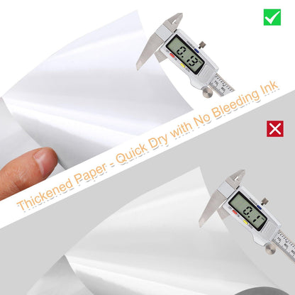 Printable Sticker Paper for Inkjet Printers, 50 Sheets A4 Matte Sticker Paper for Printers, Full Sheet Labels, Sticker Paper.