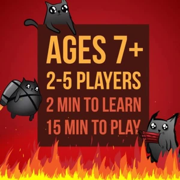 Exploding Kittens - Card Game | Family Friendly Party Game | Russian Roulette | English | Ages 7+ | 2 to 5 Players Main Image