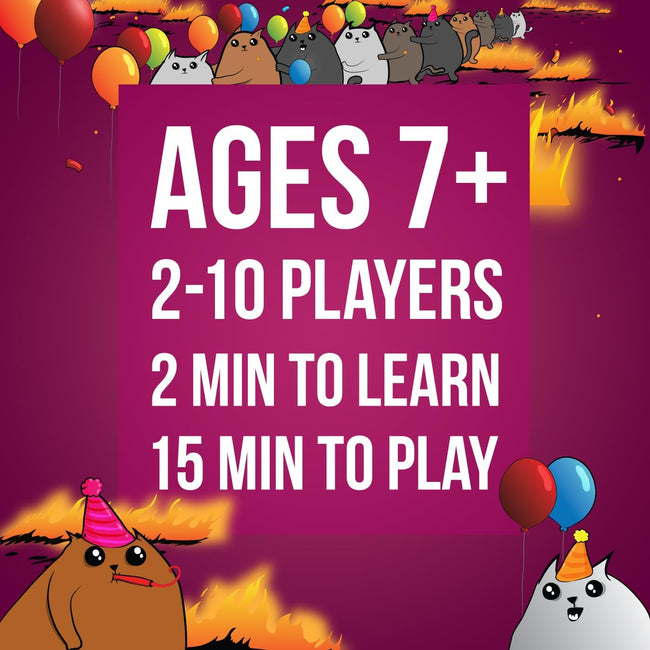Exploding Kittens Party Pack from Exploding Kittens - Card Games for Adults, Teens and Kids - Fun Family Games - A Russian Roulette Card Game Main Image