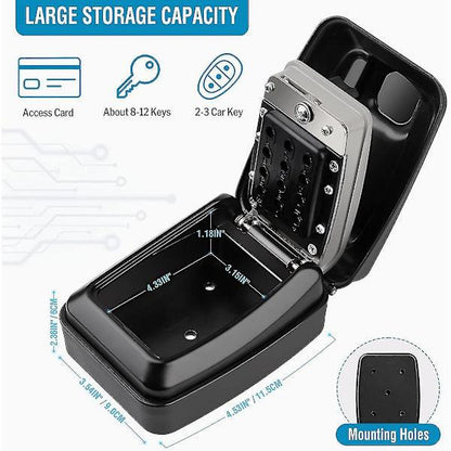 Waterproof key box wall mounted outdoor key box safe key box wall mounted key cabinet.