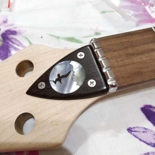 Wood  -  ebony wood wood glossy fade-resistant musical instrument ebony  -  DIY material 2 pcs.