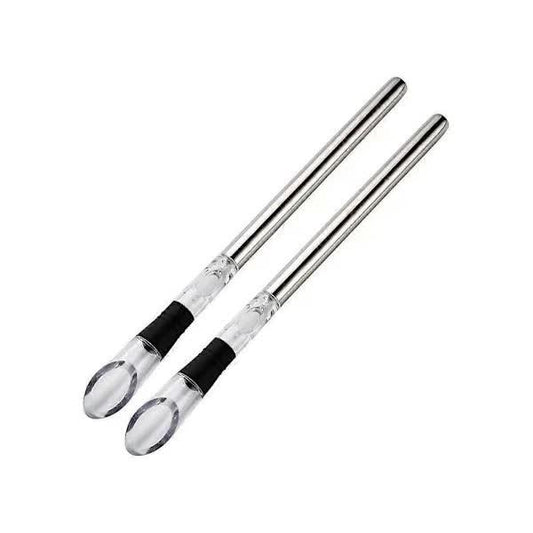 2-pack Wine Cooler Wine Bottle Cooler Stainless Steel Wine Chiller Wine Decanter with Wine Aerator.