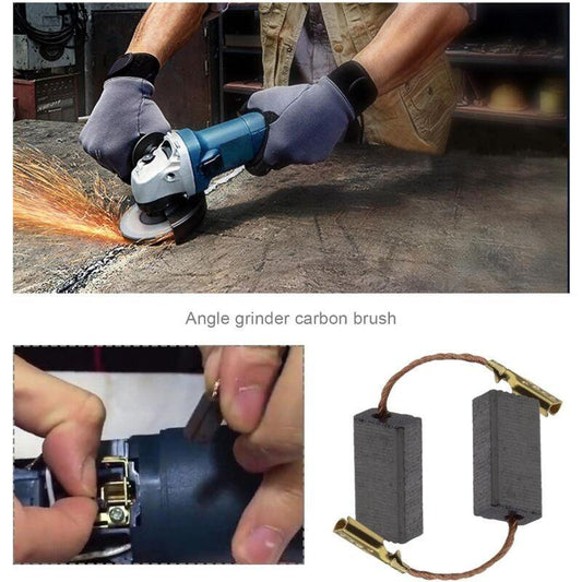 20pcs Carbon Brushes for Angle Grinder Compatible with Bosch Replacement Repair Power Tool Spare Part 15x8x5mm.