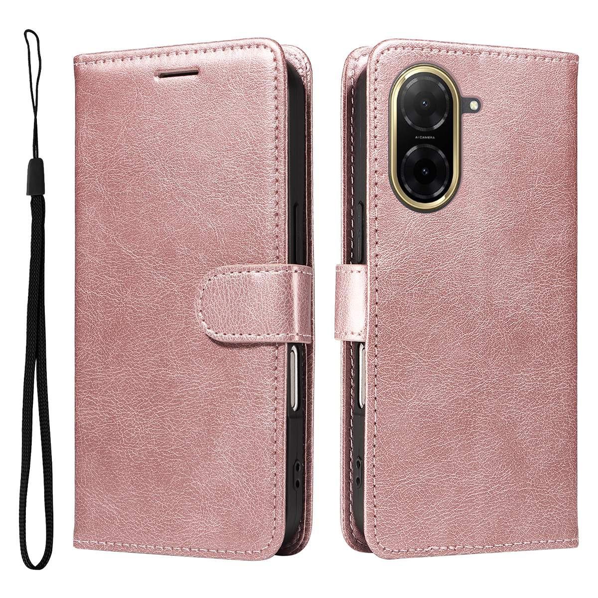 SKALO Xiaomi Redmi A5 4G PU Leather Wallet Case - More Colors_MGF Pink gold Pink gold.