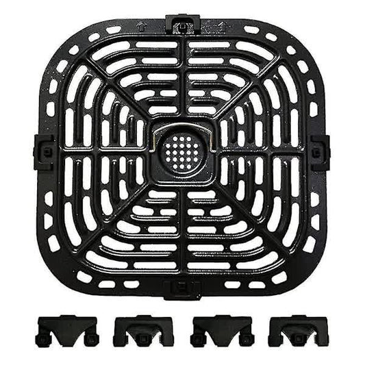 /NN/Replacement Grill Plate for Air Fryer Crispers for Instant Vortex 6qt with 4 Rubber Pads.