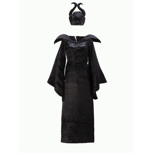Halloween Sleeping Beauty Witch Maleficent Dress For Adult Evil Witch Carnival Cosplay Costume Outfit Q XL LL