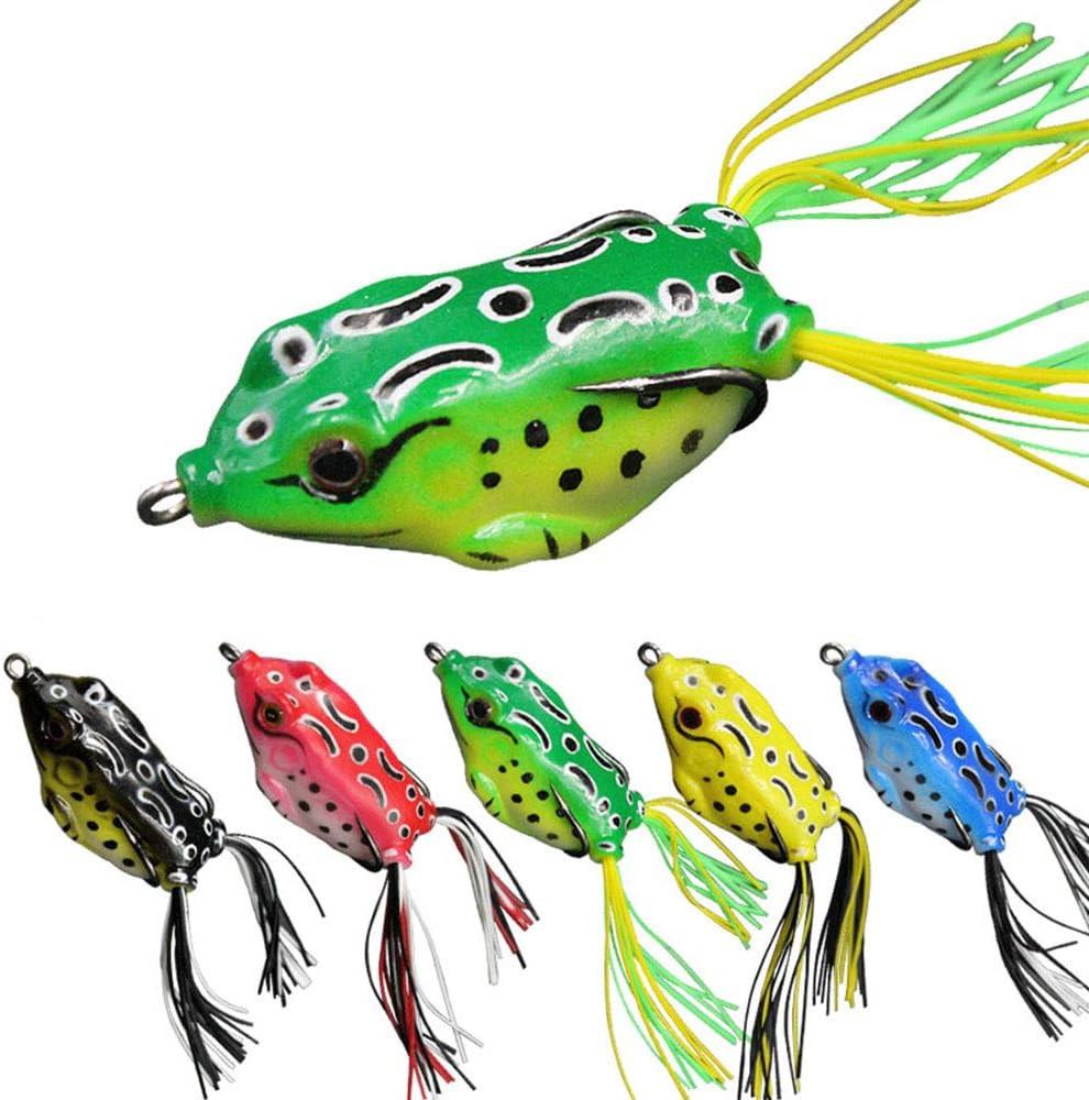 pcs Crank Frog Frog, Soft Fishing Lure 3D Eye Frog Lure and, ZQKLA_MGF.