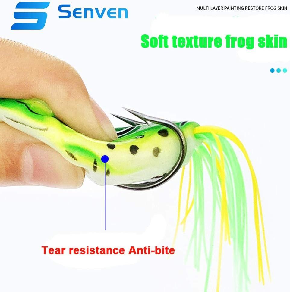 pcs Crank Frog Frog, Soft Fishing Lure 3D Eye Frog Lure and, ZQKLA_MGF.