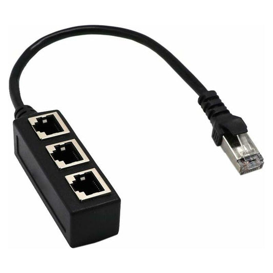 RJ45 Network 1 to 3 Port Ethernet Adapter Adapter Cable Network Cable Splitter.