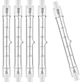 5-pack R7S Halogen Bulb 118mm 200W 230V Dimmable for Construction Floodlights Landscape Lighting Living Room Lighting
