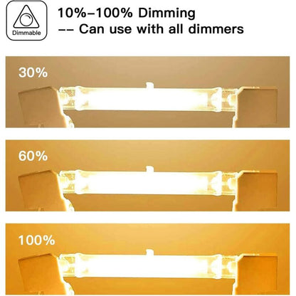 5-pack R7S Halogen Bulb 118mm 200W 230V Dimmable for Construction Floodlights Landscape Lighting Living Room Lighting