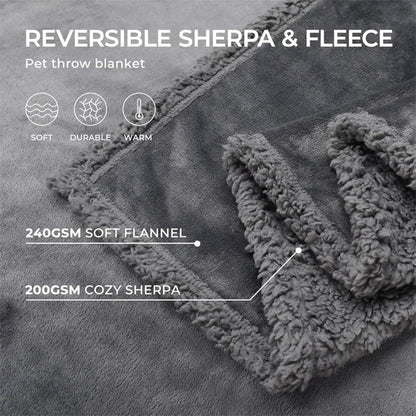 The Waterproof Blanket, Snuggle Blanket for Sofa Bed Couch, Waterproof Pet Blanket for Dog and Cat, 100% Leak Proof Waterproof Fully Pee Proof Brown Brown L:145*165CM