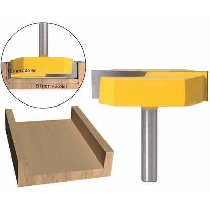 Router, Edge Router, 8mm Router, Bottom Cleaning Router, T-Slot Routers, 8x57mm Bottom, Yellow Blade, from DE.