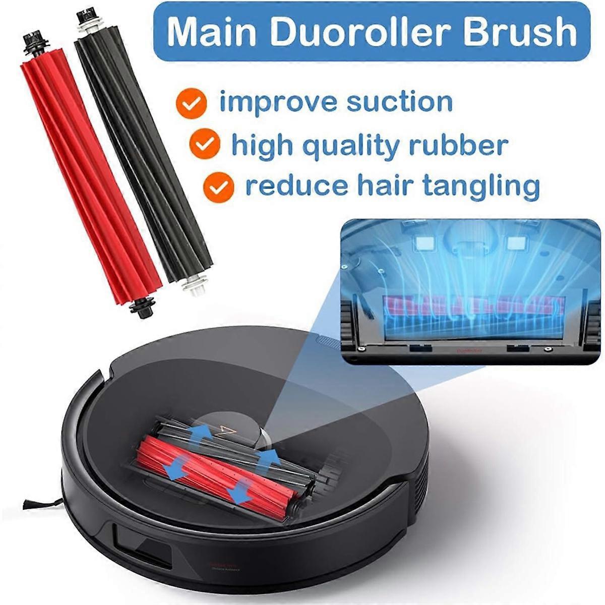 For Roborock Q8 Max/ Q5 Pro Main Brush Side Brush Hepa Filter Mop Cloth 51 51 plastic.