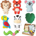 Sewing Kit for Kids, Cute Dinosaur Felt DIY Kids Felt Craft Kit, Learn to Sew Craft Materials, Children's Beginner Educational Toys, Sewing Craft Kit (di.
