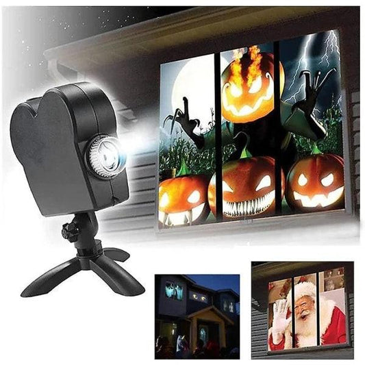Christmas and Halloween Hologram Projector Window Projector LED.