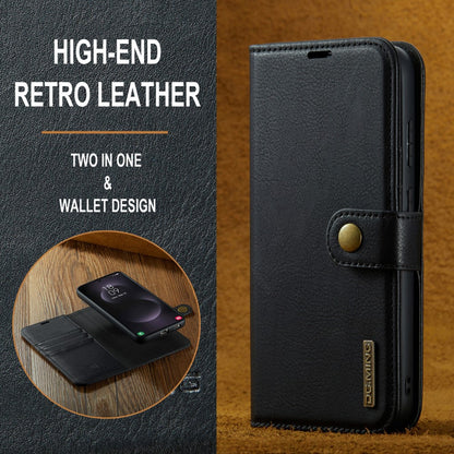 DG.MING 2-in-1 Magnetic Wallet Samsung Galaxy S25 Edge Black_max