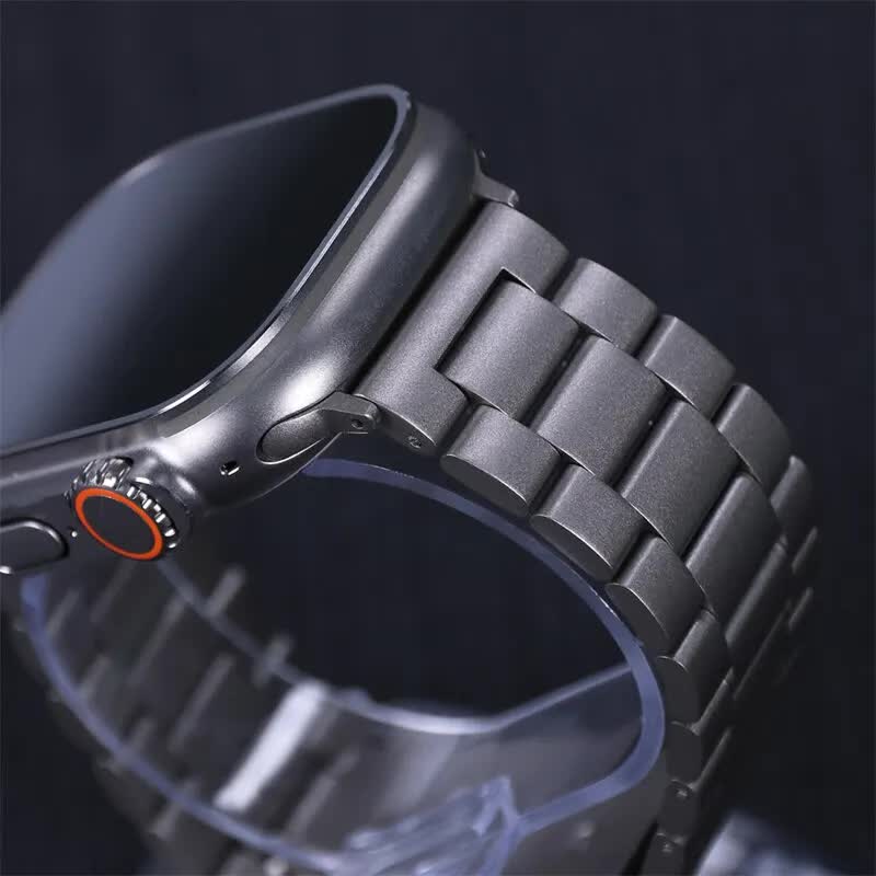 Stainless Steel Bracelet for Apple Watch Band 49mm 45mm 44mm 42mm Watch Metal Bracelet for Iwatch Series 9 8 7 6 5 Starlight