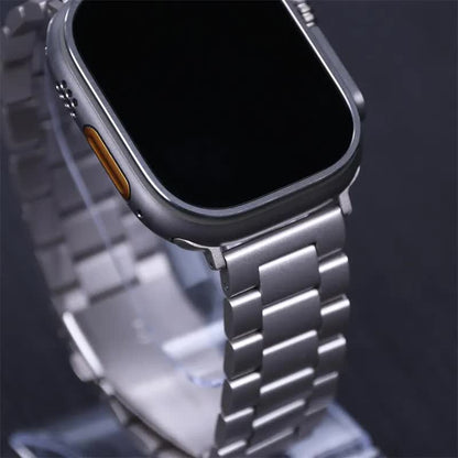 Stainless Steel Bracelet for Apple Watch Band 49mm 45mm 44mm 42mm Watch Metal Bracelet for Iwatch Series 9 8 7 6 5 Starlight