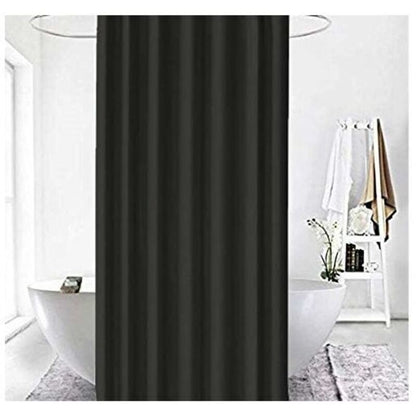 Black Shower Curtain 120x200 cm High Quality Polyester Waterproof Anti-mildew Machine Washable with Hooks Included