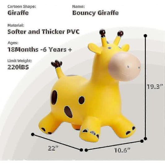 Babe Fairy Giraffe Trampoline Horse Jumper For Toddlers - Jumping Horse Trampoline [PB].
